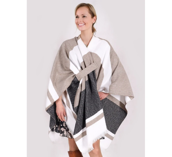 Dámské pončo model 21764625 hnědé - Yoclub