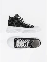 Praktické tenisky černé dámské platforma Praktické tenisky černé dámské platforma