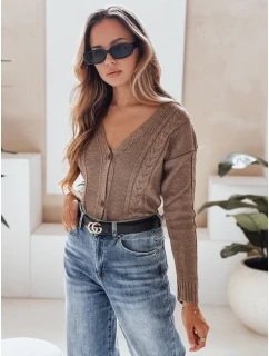 Dámský svetr MELANIA chocolate FashionStreet MY1653