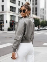 Dámská kožená bunda SANTOL šedá FashionStreet TY4340