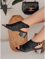 ZALVISA dámské vestavěné sandály černé FashionStreet ZY0750