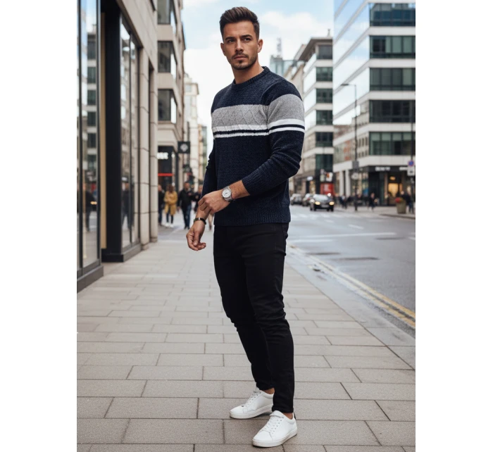 Pánský tmavě modrý svetr Dstreet WX2244z