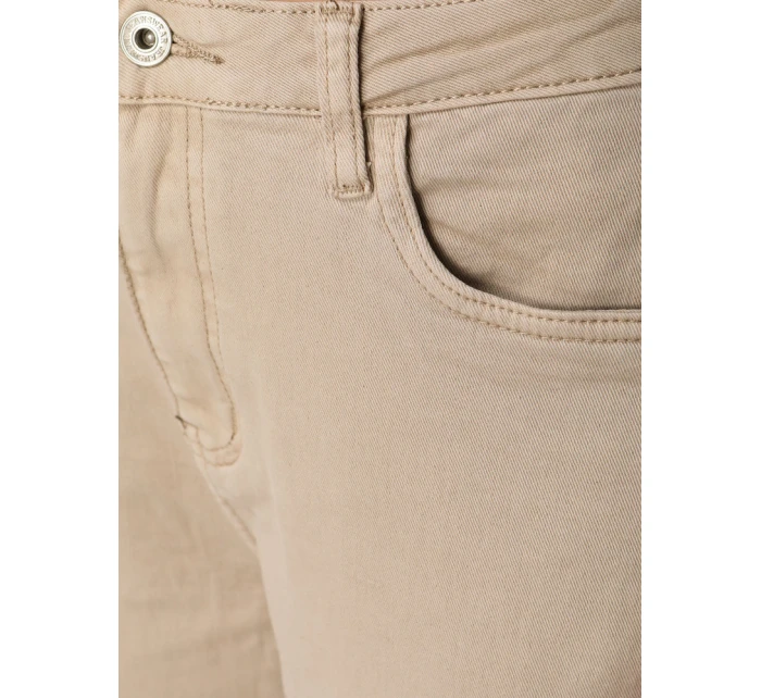 Dámské džíny mom fit s vysokým pasem béžové FashionStreet UY2872