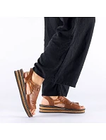 damskie na brązowe model 22087042 - Rieker