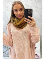 KN16 Dámský snood v hořčicové barvě