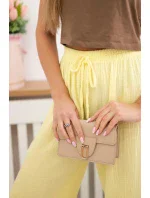 Mušelínové kalhoty se širokou nohavicí  žlutý