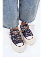 Dámské Tenisky Na Platformě GOE RR2N4103 Tmavě Modré Dámské Tenisky Na Platformě GOE RR2N4103 Tmavě Modré