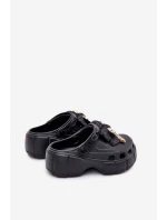 Dětské Sandály Dívčí Pěnové S Mašlí A Dekoracemi Černé Selvana Dětské Sandály Dívčí Pěnové S Mašlí A Dekoracemi Černé Selvana