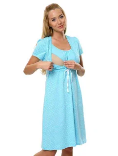 Dámská kojící košile Radosc Světle modrá - Italian Fashion