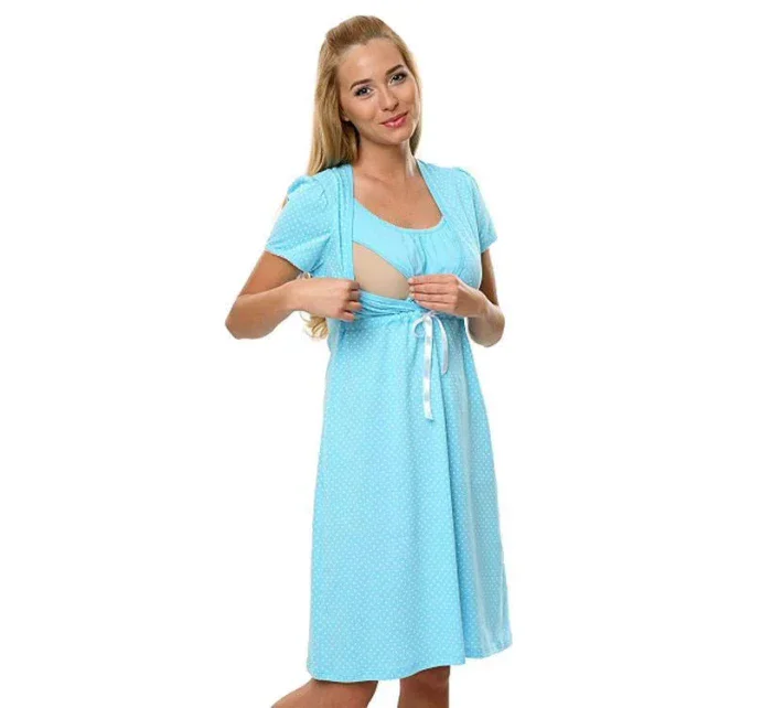 Dámská kojící košile Radosc Světle modrá - Italian Fashion