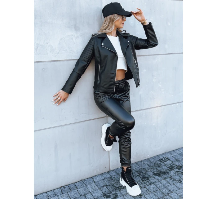 Dámská kožená bunda black Dstreet model 21971229 - FashionStreet Dámská kožená bunda black Dstreet model 21971229 - FashionStreet