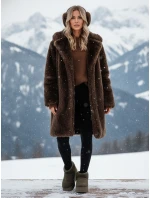 Dámské látkové sněhule s kožešinou zelené FashionStreet ZY1254