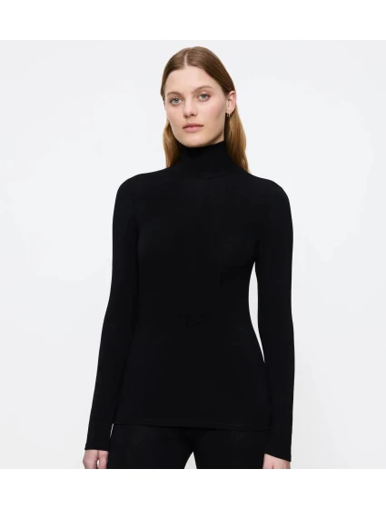 Dámský rolák Beauty Layers Top LSL Turtleneck 04 - BLACK - černý 0004 - TRIUMPH Dámský rolák Beauty Layers Top LSL Turtleneck 04 - BLACK - černý 0004 - TRIUMPH
