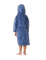 Dětský župan Tampa s kapucí 9149 denim světlý - Vestis