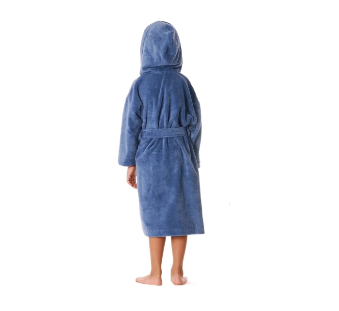 Dětský župan Tampa s kapucí 9149 denim světlý - Vestis