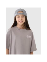 Dívčí tričko oversize s potiskem model 21435214 - 4F Dívčí tričko oversize s potiskem model 21435214 - 4F