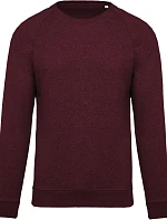 Kariban K 480 Pánská raglánová mikina z bio bavlny 20.K480 wine heather