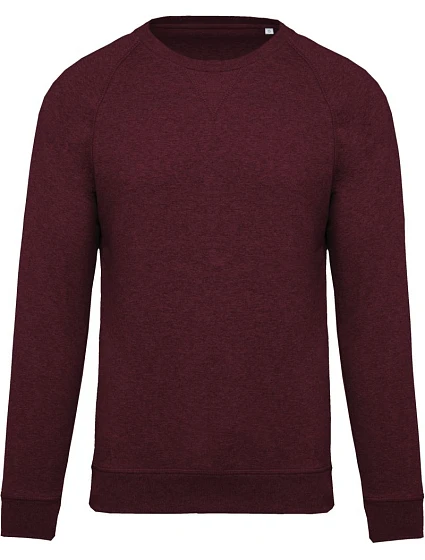 Kariban K 480 Pánská raglánová mikina z bio bavlny 20.K480 wine heather Kariban K 480 Pánská raglánová mikina z bio bavlny 20.K480 wine heather