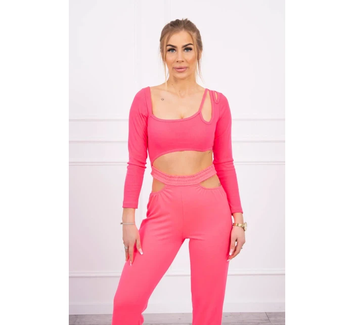 Sada s halenkou top růžová neonová Sada s halenkou top růžová neonová