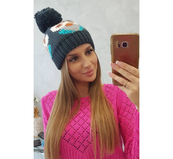 Dámská čepice Owl K340 navy blue