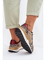 Dámské sportovní tenisky s potiskem Big Star model 22042743 Béžové - Big Star Shoes