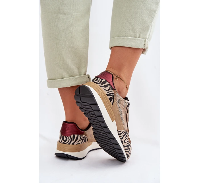 Dámské sportovní tenisky s potiskem Big Star model 22042743 Béžové - Big Star Shoes