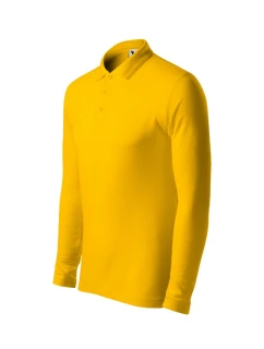 Pique Polo LS polokošile pánská žlutá