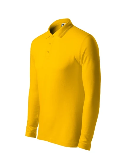 Pique Polo LS polokošile pánská žlutá