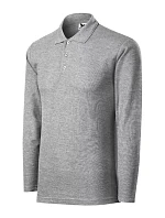 Pánské polo triko s dlouhým rukávem MLI-22112 Šedá - Malfini