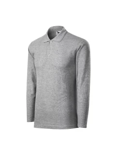 Pánské polo triko s dlouhým rukávem MLI-22112 Šedá - Malfini