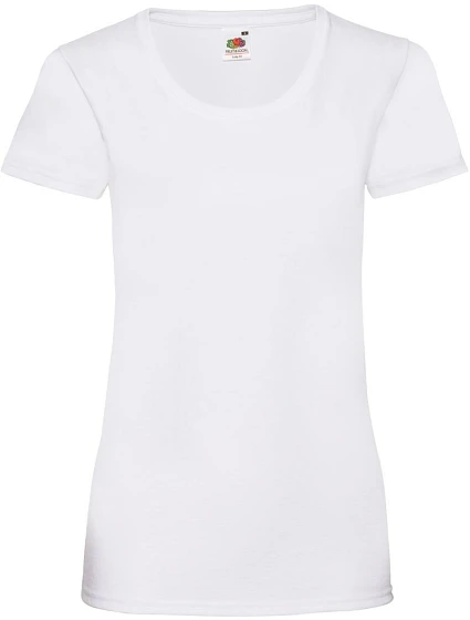 Fruit of the Loom Lady-Fit Valueweight T Dámské tričko 16.1372 white Fruit of the Loom Lady-Fit Valueweight T Dámské tričko 16.1372 white