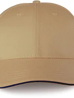 WK WKP 145 6 panelová kšiltovka 20.145W camel/black