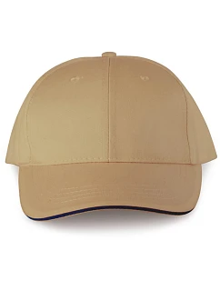 WK WKP 145 6 panelová kšiltovka 20.145W camel/black