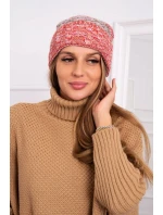 Pola fleecová čepice K267 červená+světle béžová Pola fleecová čepice K267 červená+světle béžová