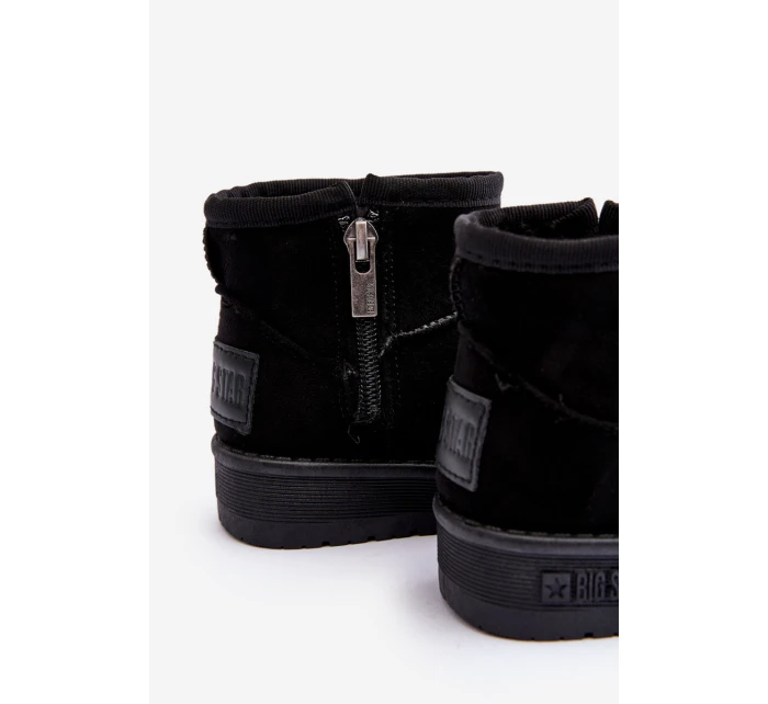 Dětské zimní boty s na zip černé Big Star model 21637314 - Big Star Shoes Dětské zimní boty s na zip černé Big Star model 21637314 - Big Star Shoes