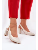 Pohodlné lodičky na podpatku model 21692909 - SERGIO LEONE