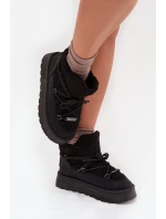 Dámské Sněhule Na Platformě S Kožíškem Big Star Černé model 21705925 - Big Star Shoes Dámské Sněhule Na Platformě S Kožíškem Big Star Černé model 21705925 - Big Star Shoes