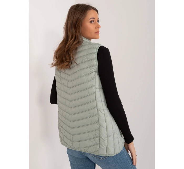Kamizelka model 20095116 pistacjowy - FPrice Kamizelka model 20095116 pistacjowy - FPrice