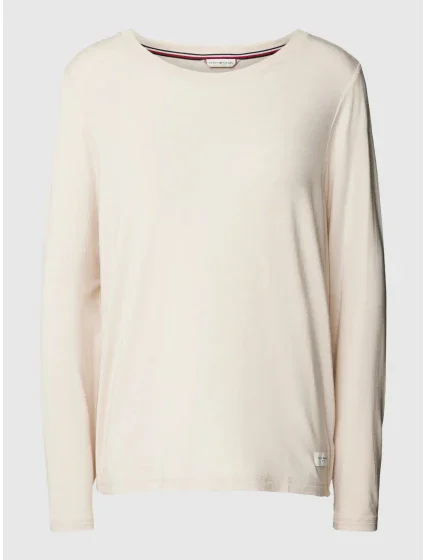 Dámské tričko UW0UW04985 ABH krémové - Tommy Hilfiger Dámské tričko UW0UW04985 ABH krémové - Tommy Hilfiger