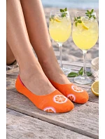 Dámské vzorované ponožky se silikonem