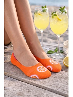 Dámské vzorované ponožky se silikonem