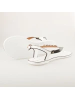 Fantastické bílo-černé gumové sandály Fantastické bílo-černé gumové sandály