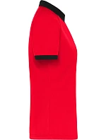 Daiber JN 1307 Dámské piqué polo se zipem 02.1307 light red/black Daiber JN 1307 Dámské piqué polo se zipem 02.1307 light red/black