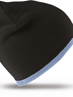 Result Headwear RC 046X Oboustranná pletená čepice 28.046X black/sky