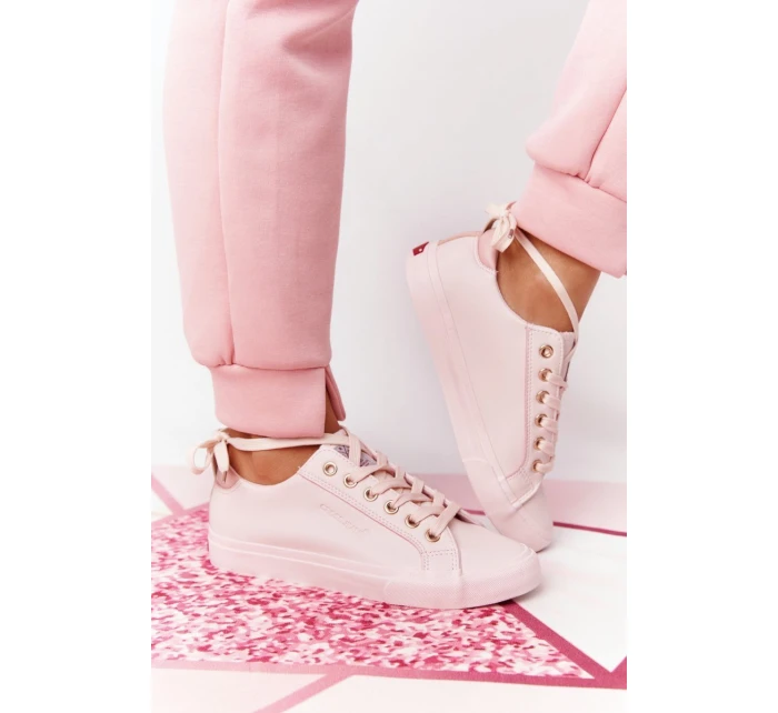 Dámské Kožené Tenisky CROSS JEANS HH2R4004C Růžové