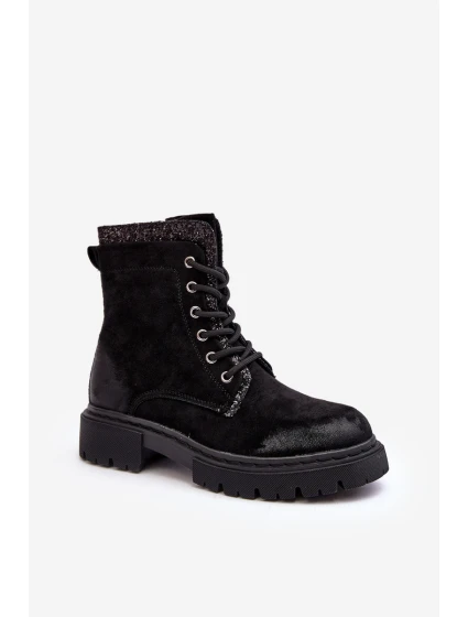 Dámské zdobené boty s zipem černé model 21640466 - Boto Dámské zdobené boty s zipem černé model 21640466 - Boto