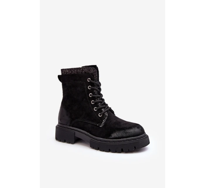 Dámské zdobené boty s zipem černé model 21640466 - Boto Dámské zdobené boty s zipem černé model 21640466 - Boto