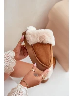 Dámské Sněhové Pantofle Na Silné Podešvi S Kožíškem Camel Doriola Dámské Sněhové Pantofle Na Silné Podešvi S Kožíškem Camel Doriola