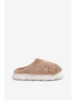 Kožené Pantofle S Tmavě Béžové model 21680853 - Boto Kožené Pantofle S Tmavě Béžové model 21680853 - Boto