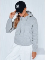 Dámská mikina BASIC s kapucí šedá BY0155 Dámská mikina BASIC s kapucí šedá BY0155